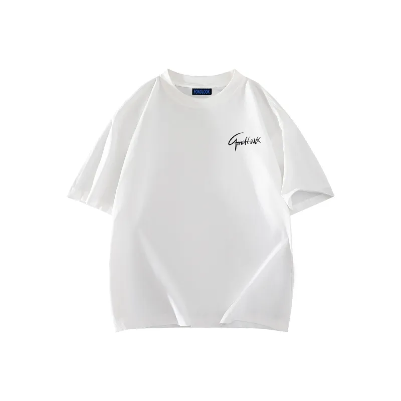 FONDLOOK Short Sleeved T Shirts Unisex-4