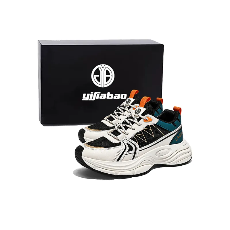 Yi Jiabao Anti Slip And Wear Resistant Balance Low Top Chunky Sneakers Men's-0