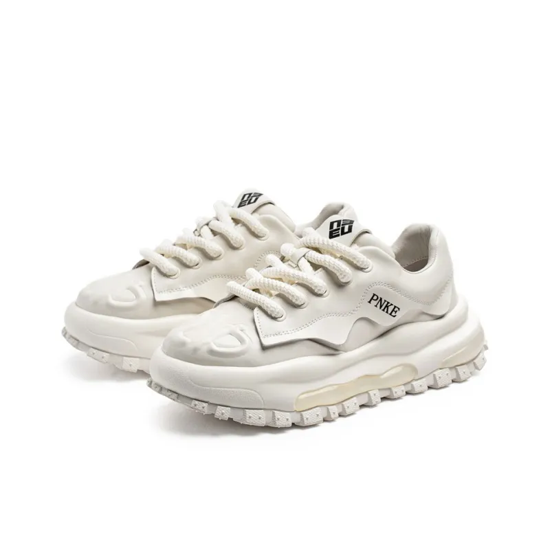 PNKE Anti Slip And Wear Resistant Height Increasing Low Top Chunky Sneakers Men's-1