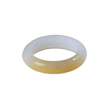 Jade Charm Yao Hetian Jade Rings White Jade/Pale Greenish White Jade Unisex