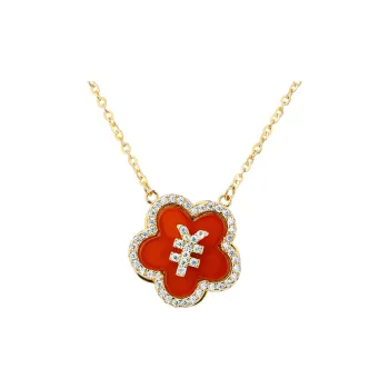 CHINA GOLD Agate Necklaces Women's