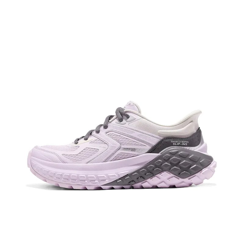 Skechers Sport Anti Slip Wear Resistant Low Top Running Shoes Women's Pink Purple-0