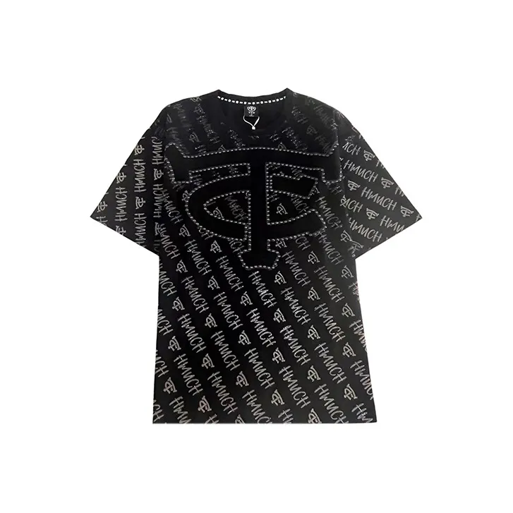 TCH T Shirts Unisex Black With Silver Logo-0
