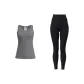 Limestone Tank Top+Starburst Black Pants