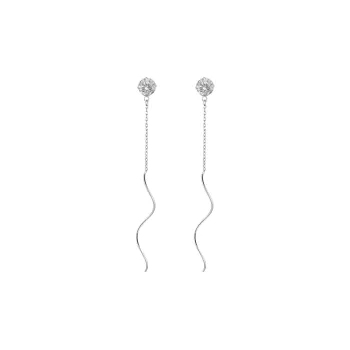 AIDO STUDIO S999 Fine Silver Drop Earrings Women's