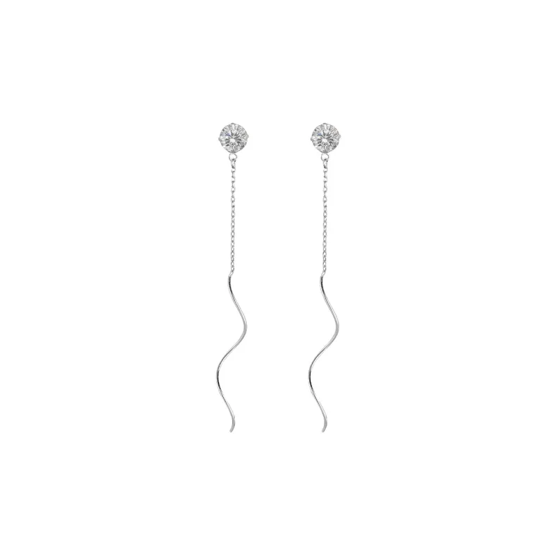 AIDO STUDIO S999 Fine Silver Drop Earrings Women's-0