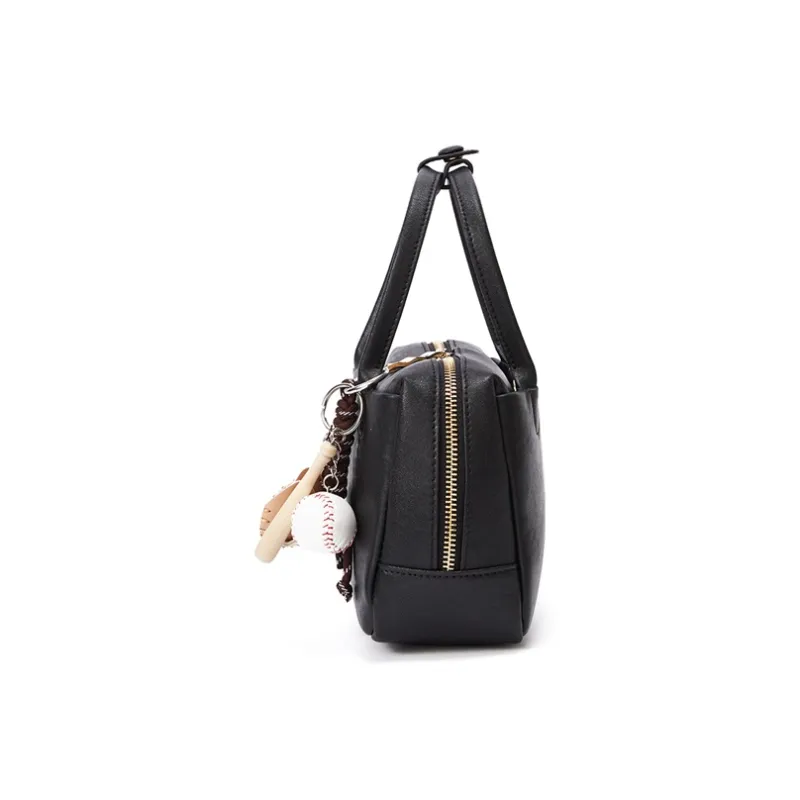 RED DRAGONFLY Cow Leather Handbag Unisex Black-2