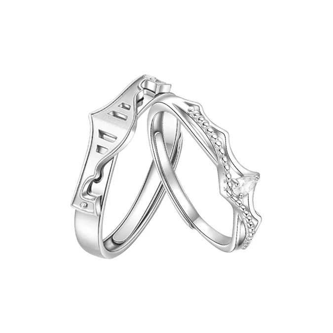 FBRUE 925 Sterling Silver Rings Unisex-4