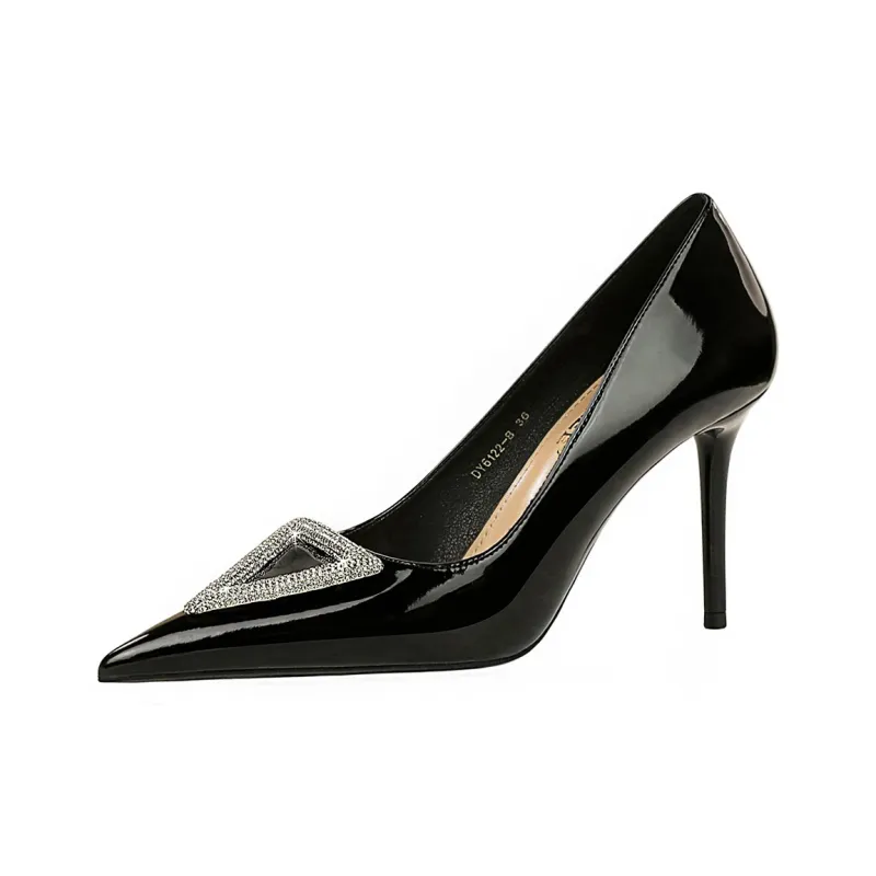 QITUMAUL Slim Heel High Heels Women's-1