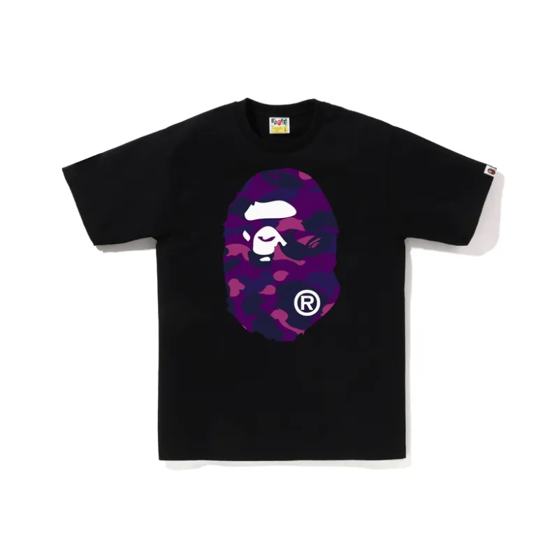 A BATHING APE Color Camo Big Ape Head Tee-4