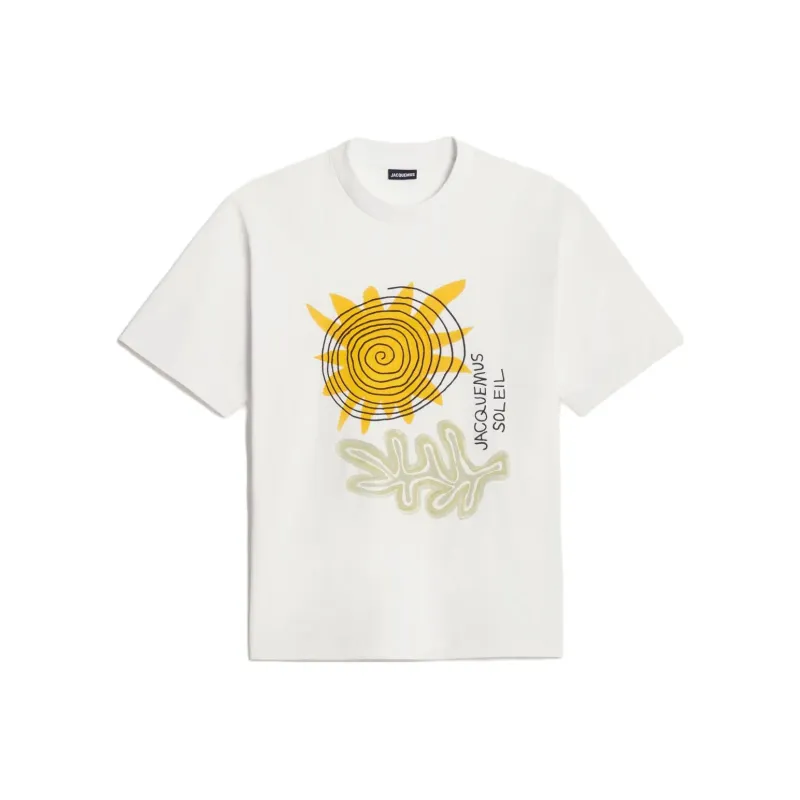 Jacquemus X Saks Co-branded SS23 T-Shirts Men Beige-0