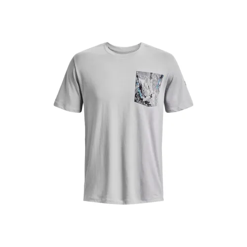 Under Armour T Shirts Men Modern Gray