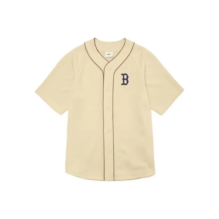 MLB T Shirt Unisex Beige Yellow-0