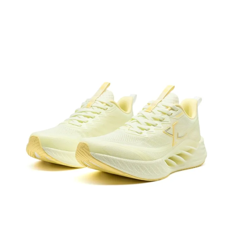 XTEP Hydrogen Wind 8.0 Rebound Support Breathable Low Top Casual Training Sprint Running Shoes Women's Butter-2