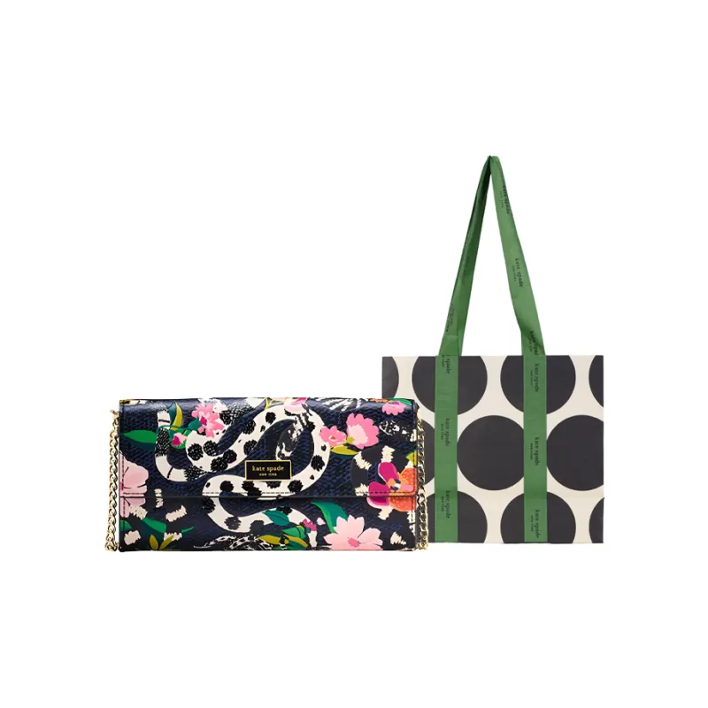 Kate Spade Cow Leather Crossbody Bag, Shoulder Bag Mini Women's Black-8