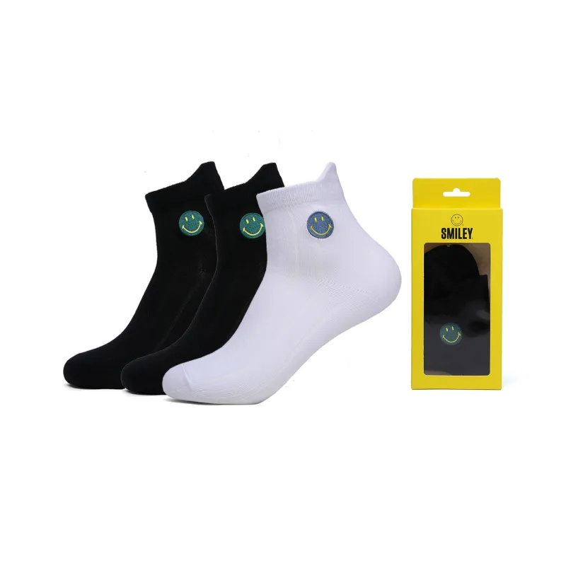 SMILEY Mid Calf Socks Unisex Combo Set-12