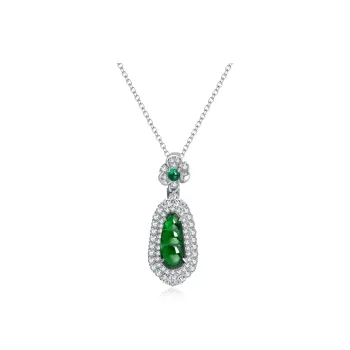 Lao Feng Xiang Ice Type Jadeite Necklaces Women's