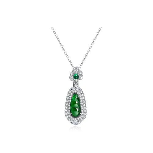 Lao Feng Xiang Ice Type Jadeite Necklaces Women's