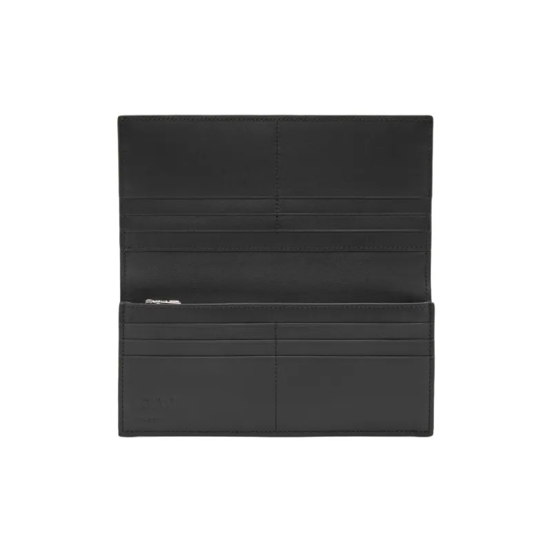 LOEWE Cow Leather Wallet Unisex Black-3