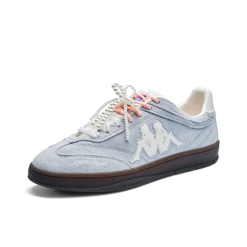 Kappa Tifo Back to Back Anti Slip Wear Resistant Low Top Skateboard Shoes Women's Blue-2