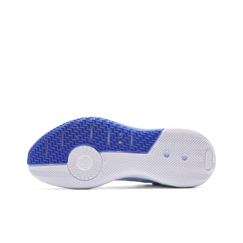 PEAK Basketball Shoes Men Low Top Light Blue Pink Purple-5