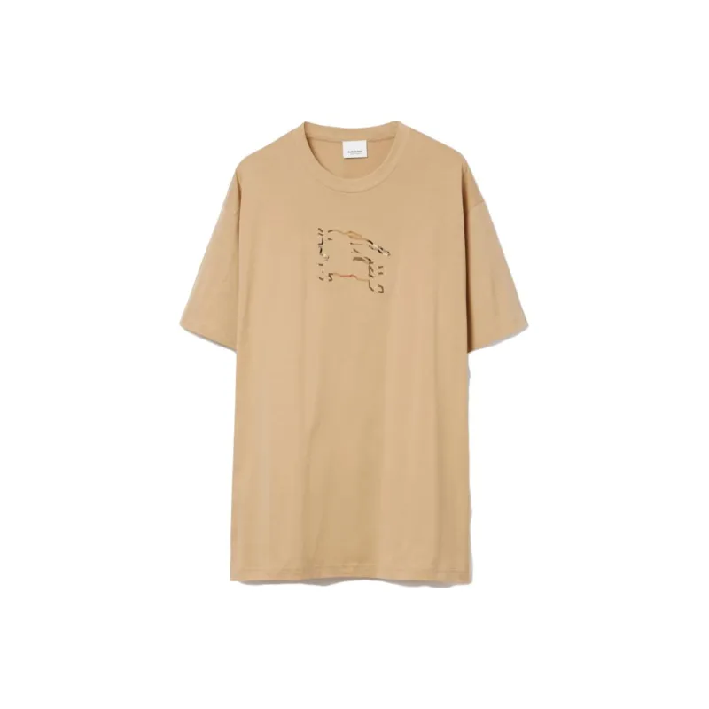 Burberry Check Ekd Cotton T shirt-0