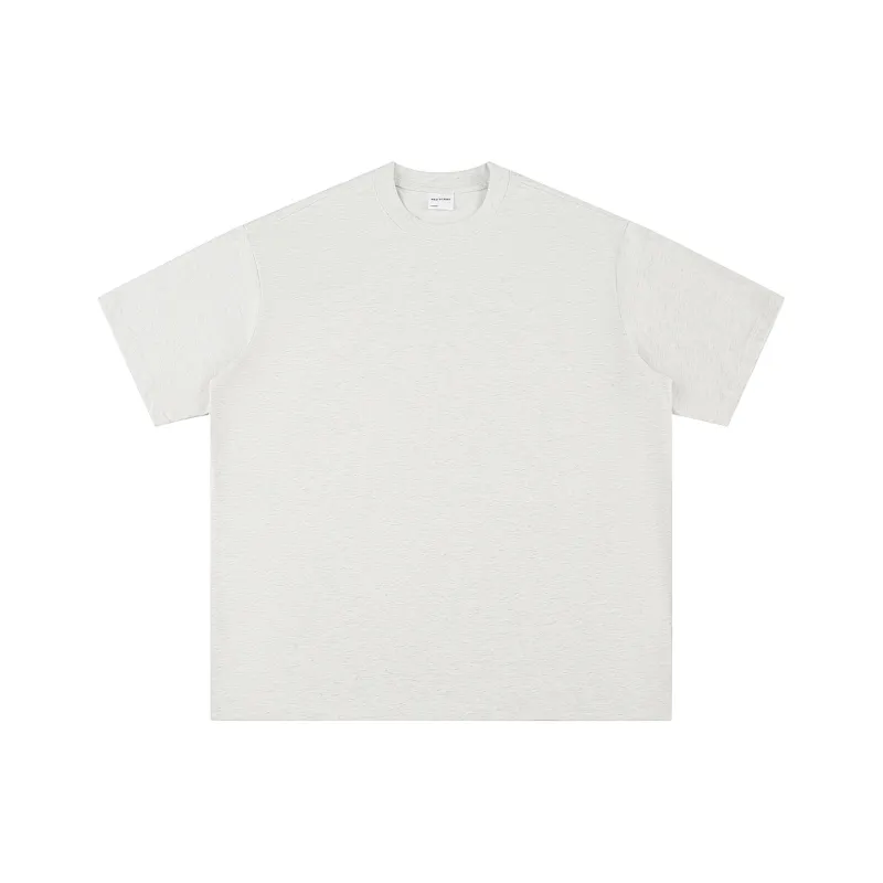 NANDCHN T Shirt Unisex White Heather Gray-0