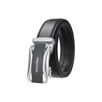 Mulinsen Cow Leather Belts Men's Width 3.5CM