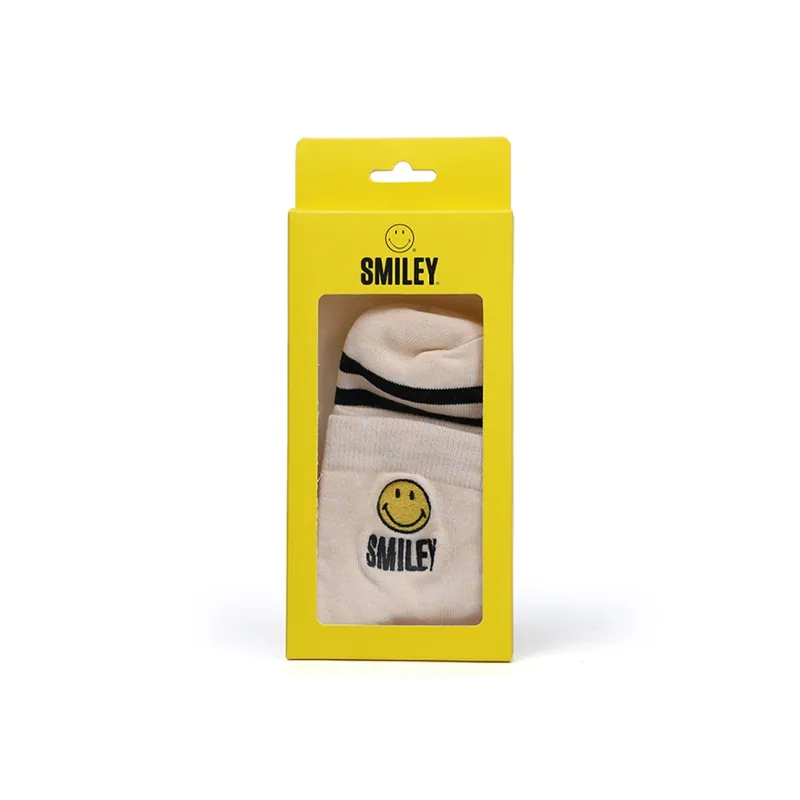 SMILEY Mid Calf Socks Unisex Combo Set-1