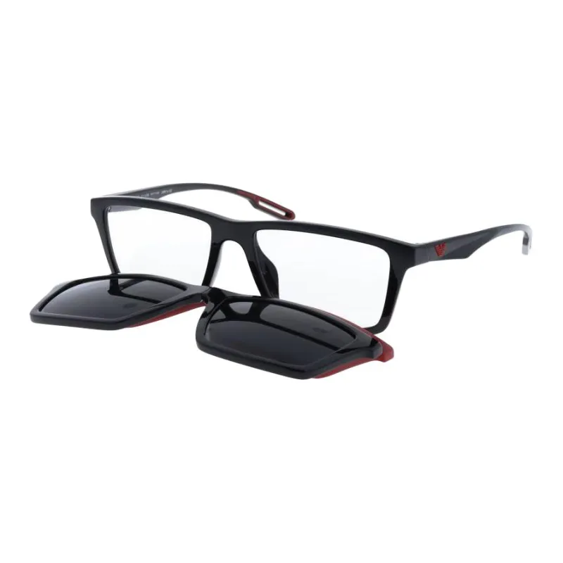 EMPORIO ARMANI Acetate Square Sunglasses Men's Black-0