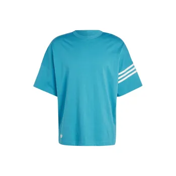 Adidas Originals Classic Three stripe Series Three Stripes Decoration Crew Neck Pullover Short Sleeved T Shirt Men's