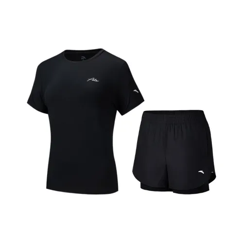 Anta Variety Training Collection Casual Suit Women's Basic Black