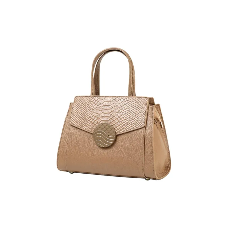 H YXIANG Top Grain Cow Leather Handbag Women's Multicolor-1