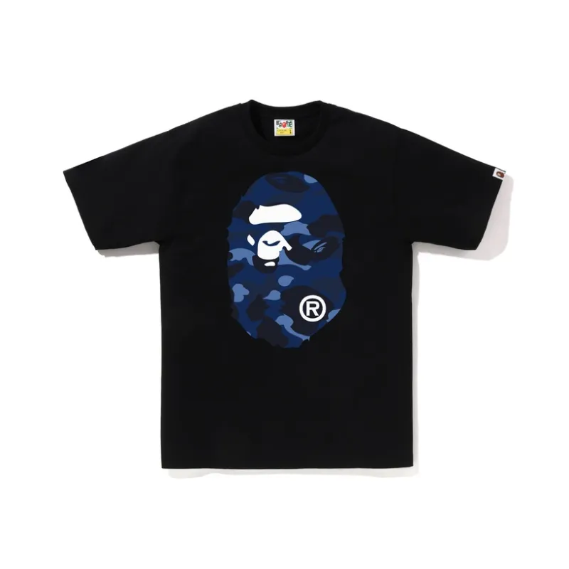 A BATHING APE Color Camo Big Ape Head Tee-0
