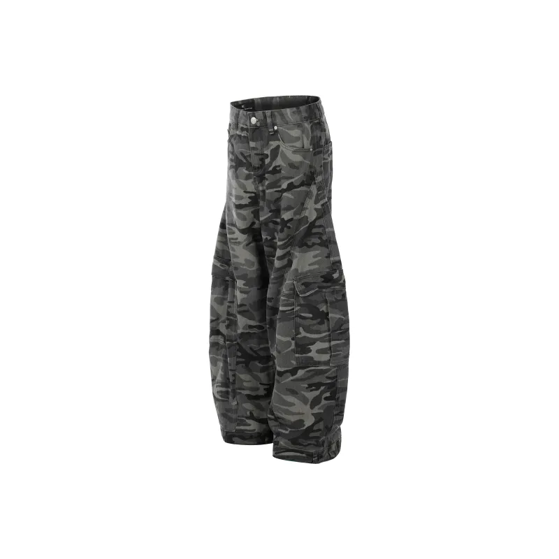 WELTER EXPERIMENT Cargo Pants Unisex Army Green Tone-1