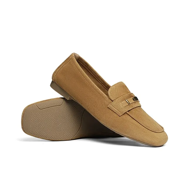 RED DRAGONFLY Loafers Women's Earth Yellow, Apricot, Brown-4