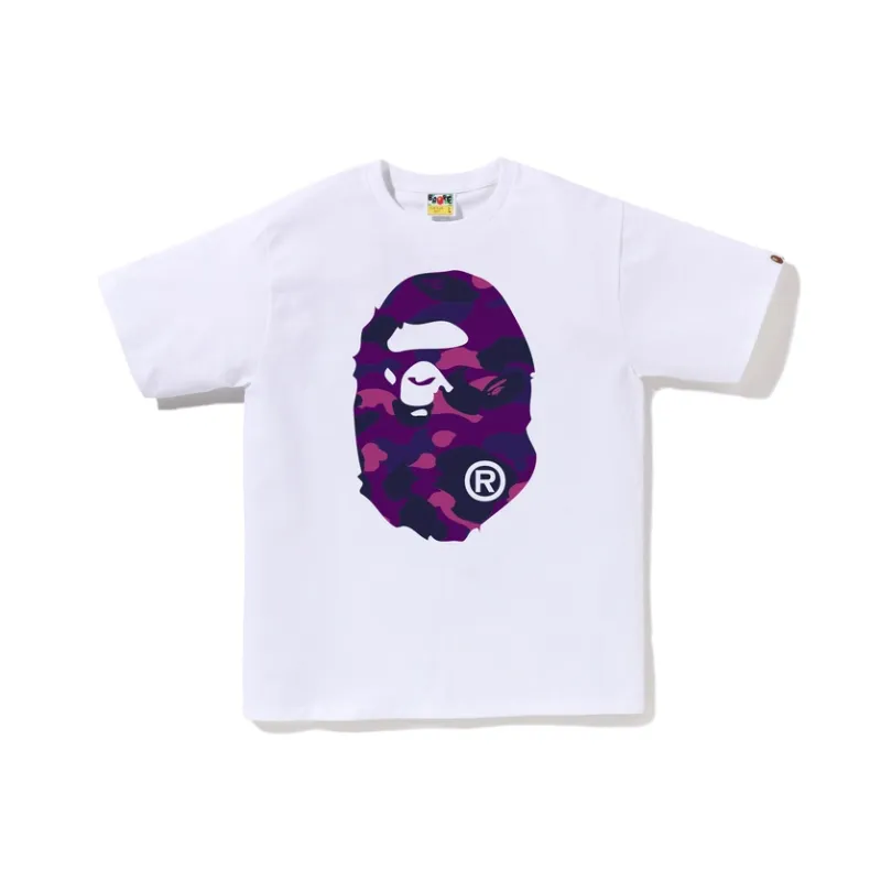 A BATHING APE Color Camo Big Ape Head Tee-10