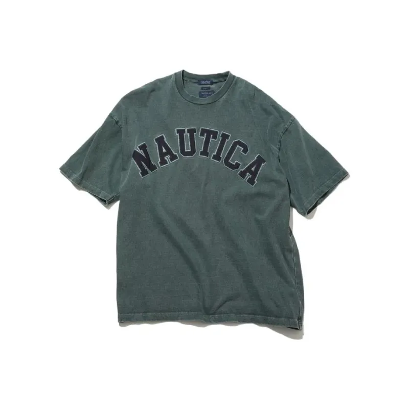 NAUTICA JAPAN Drop Shoulder Sleeve T Shirt Men's-1