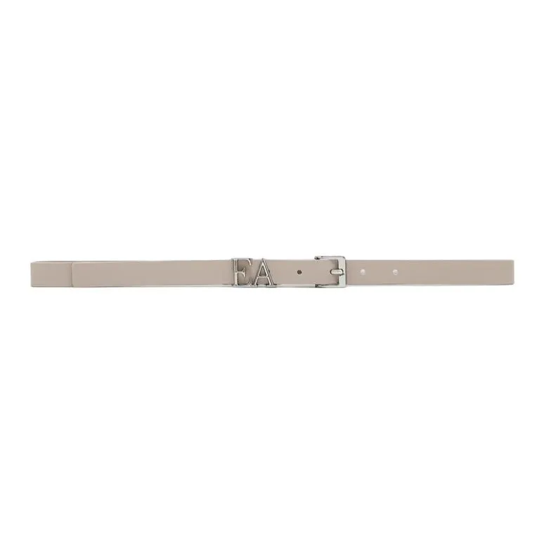 EMPORIO ARMANI Smooth Leather Belt With Moulded Ea Buckle-1