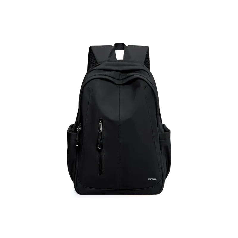 COOWOZ Nylon Backpack Regular Unisex Ecru/Red/Pink Purple/Black/Peacock Blue-22