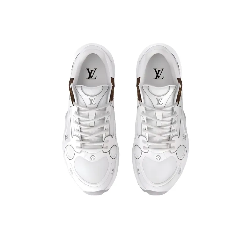LOUIS VUITTON Olympia Low Top Casual Shoes Women's White-4
