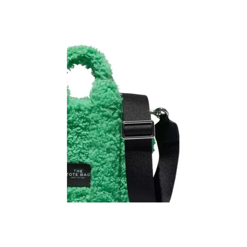 MARC JACOBS Plush Tote Bag Shopping Bag Shoulder Bag Crossbody Bag Handbag Mini Women's Green-4