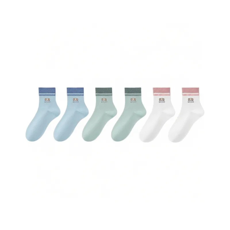 H YXIANG Mid Calf Socks Unisex 6 Pack-2