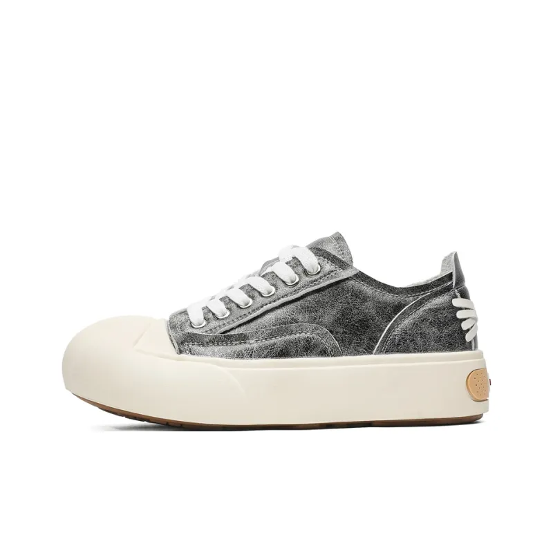 PAVEA Anti Slip Wear Resistant Low Top Skateboard Shoes Unisex-6