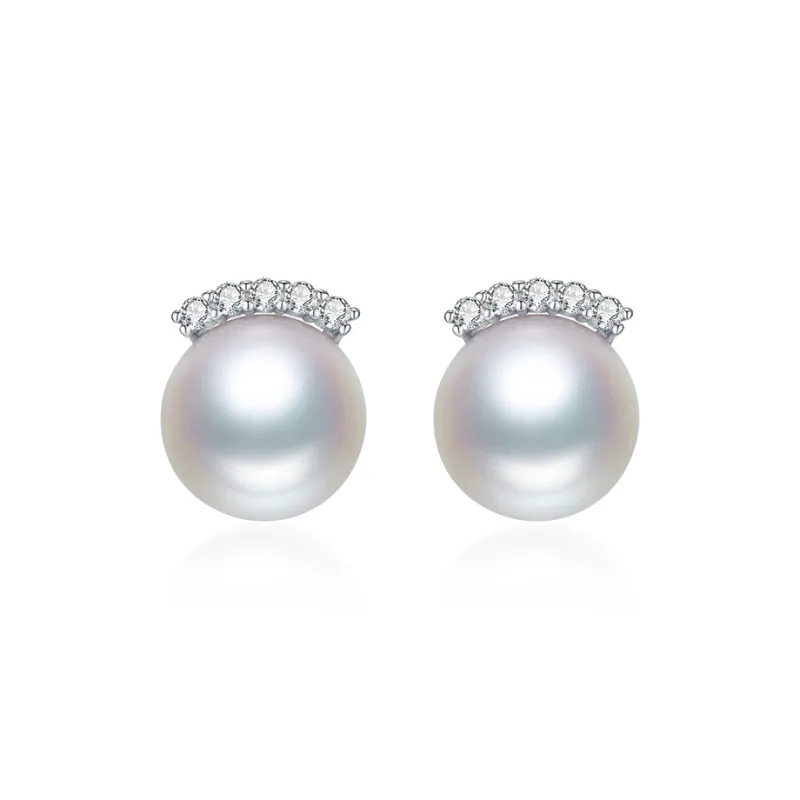 BRIR Pearl Stud Earrings Women's-0