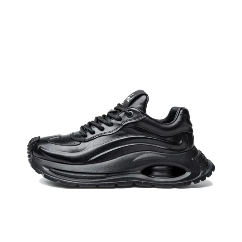 FED Lightweight Height Increasing Low Top Chunky Sneakers Men's-0