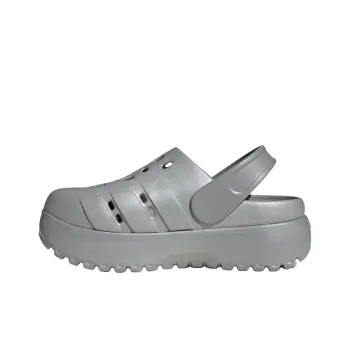 Adidas Adilette Platform Clogs Women's Silver