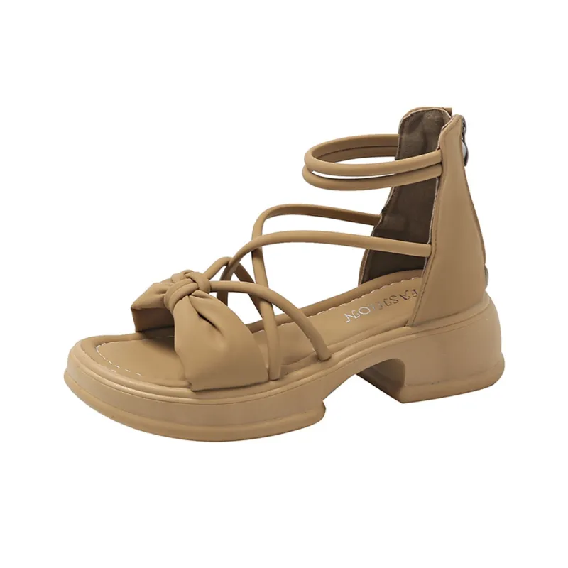 BBMTR Beach Sandals Women's Beige/Black/Khaki-10