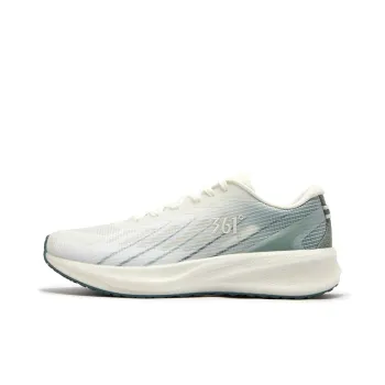 361° Feng Yi Anti Slip Wear Resistant Low Top Casual Running Shoes Men's White Red Cedar Green