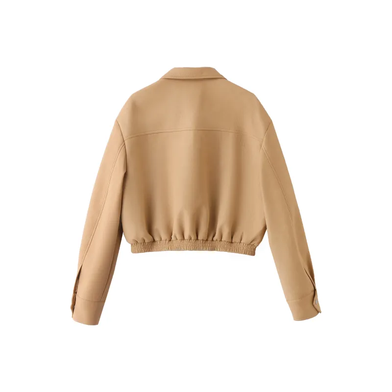 Yi Mengyuan Leather Jackets Coats Women's-9